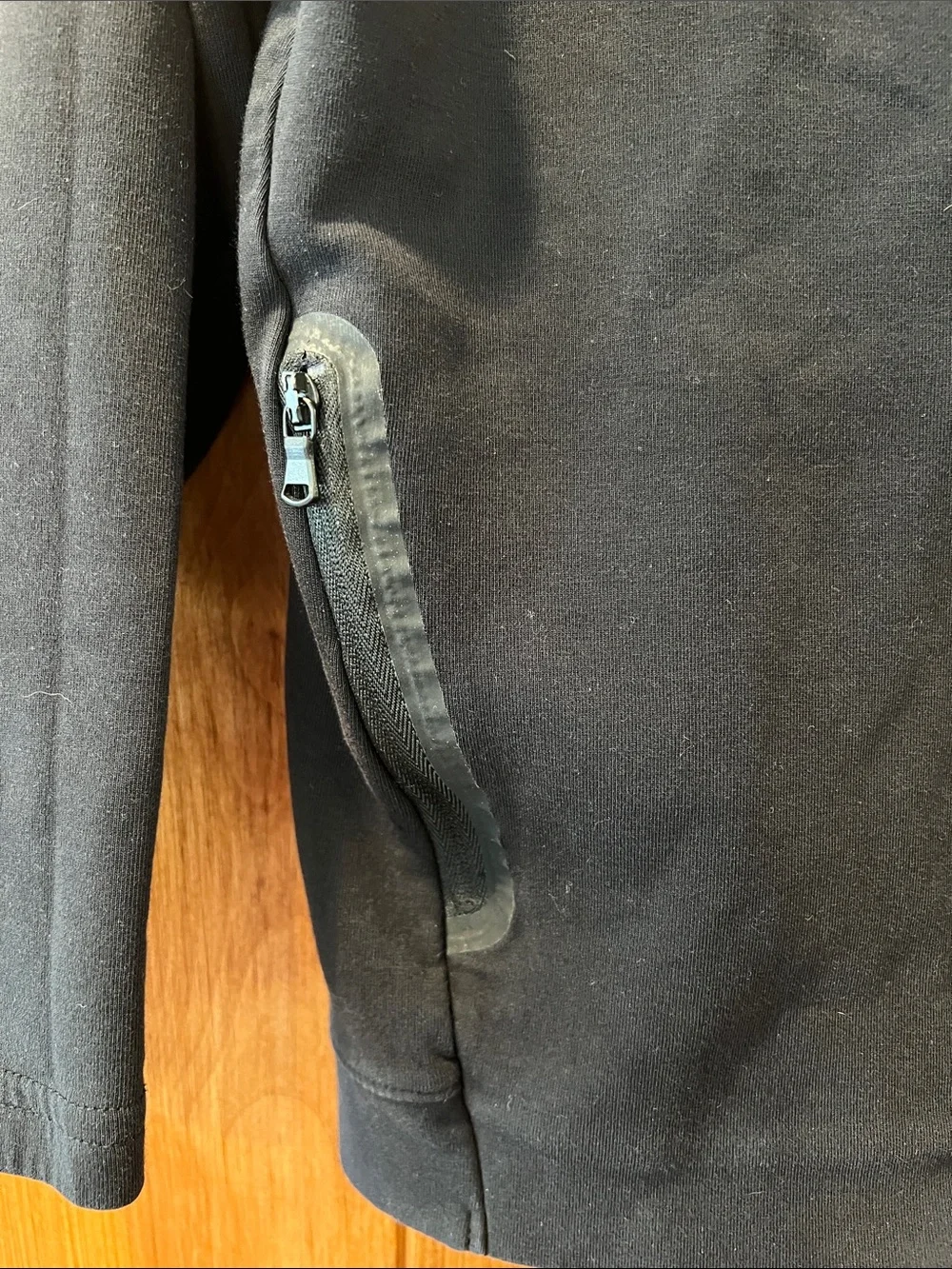 Old Navy Black Zip-Up Hooded Sweatshirt
